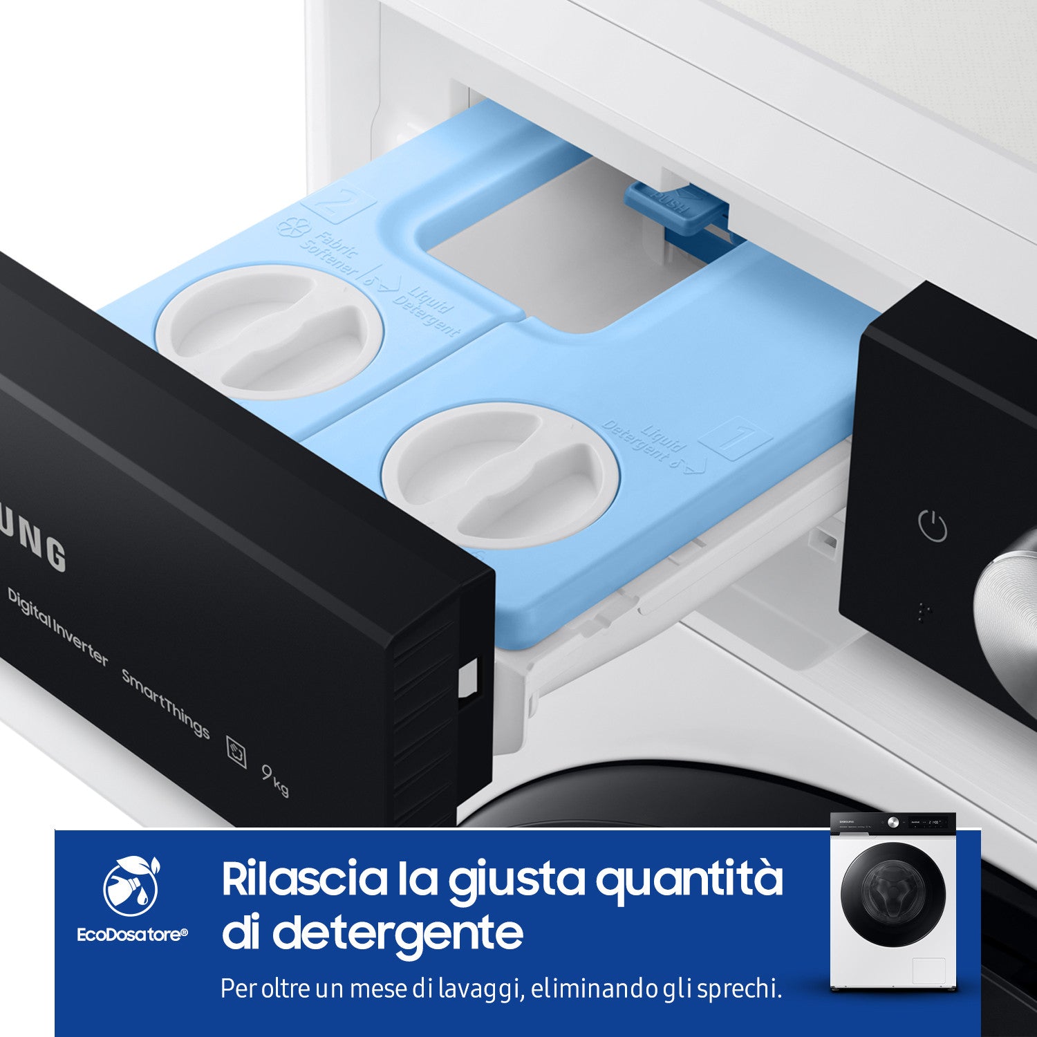 Samsung WW90DB7U94GEU3 Lavatrice Caricamento frontale 9 kg 1400 Giri/min Bianco