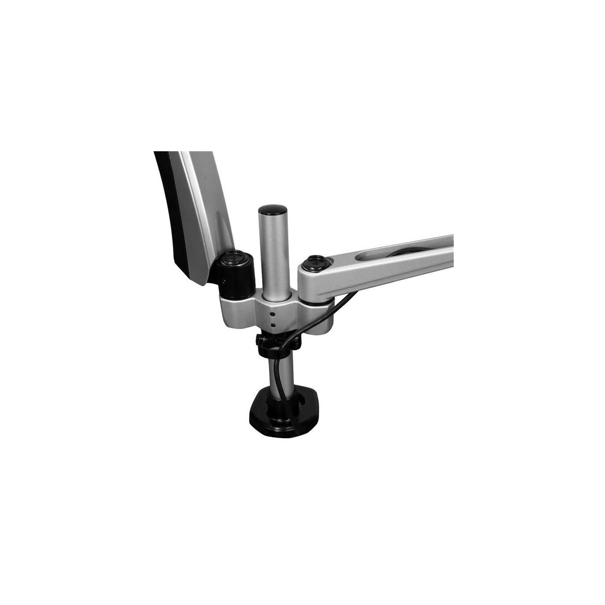 StarTech.com ARMDUAL30 supporto da tavolo per Tv a schermo piatto 76,2 cm (30") Nero, Argento Scrivania