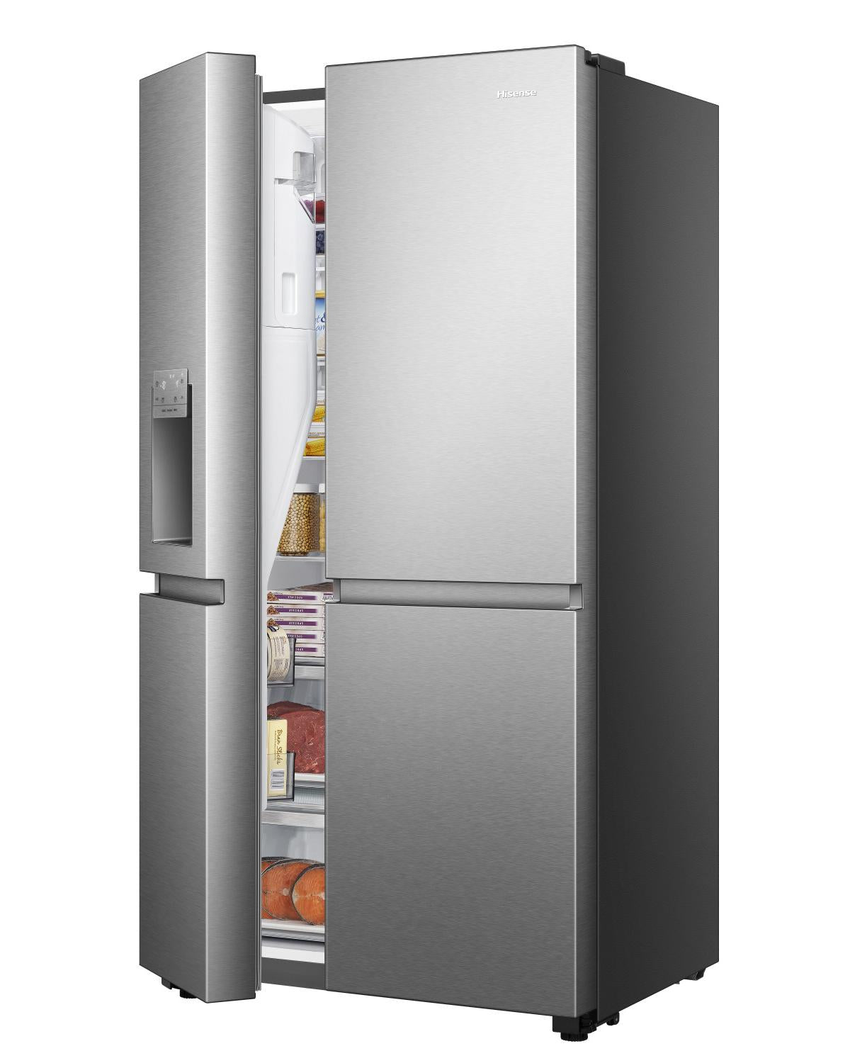 Hisense RS818N4TIE Frigorifero SideBySide 2 Porte 632L Libera Installazione Inox