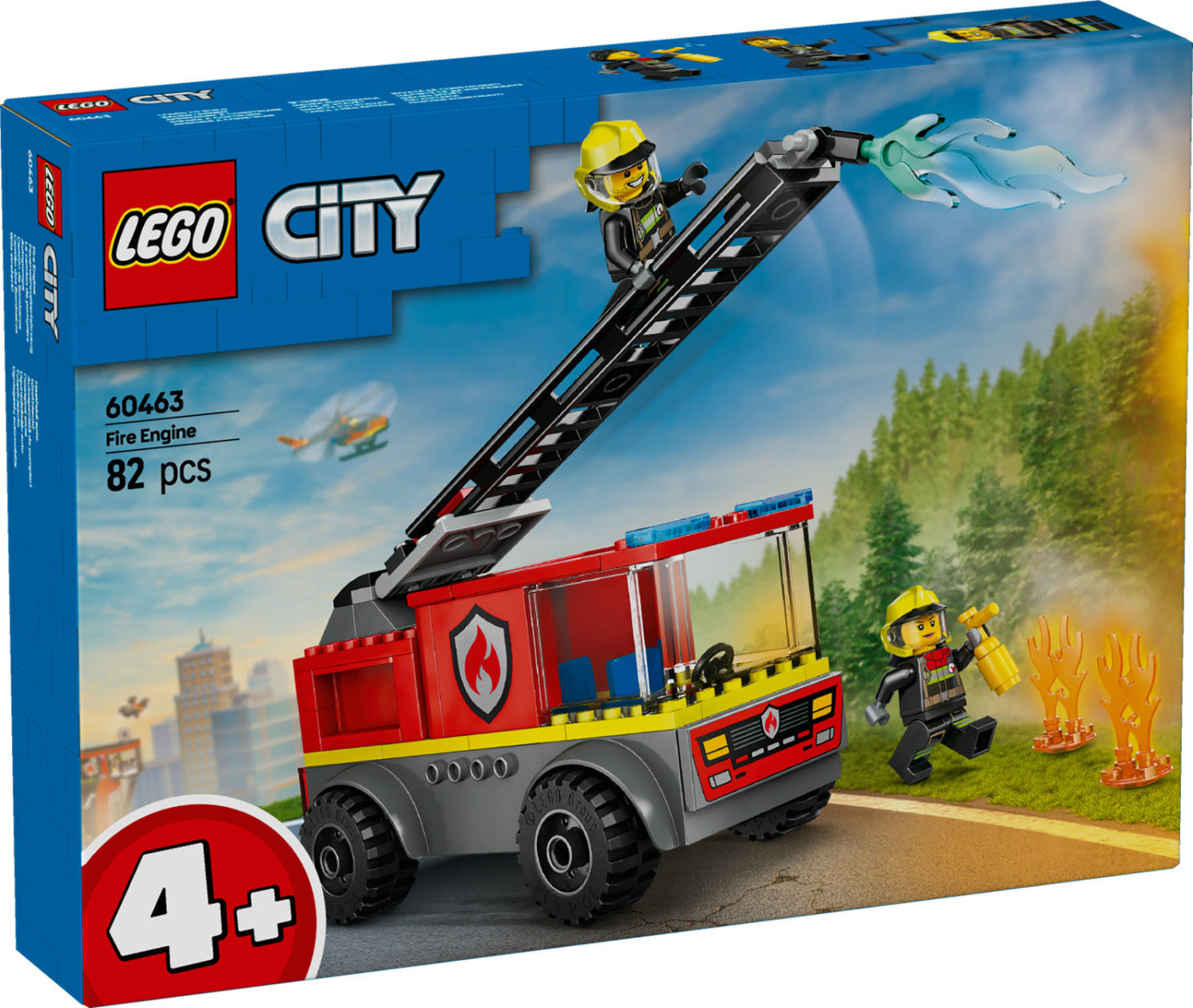 LEGO City Camion dei Pompieri con Scala 60463 Set Costruzione 82 Pezzi 4