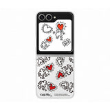 FlipSuit Case Keith Haring Card Samsung EF-ZF741CWEGWW per Galaxy Z Flip 6 Bianco