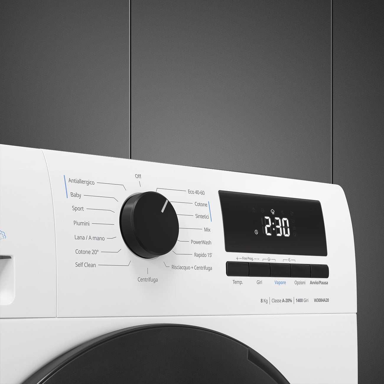 Smeg W3084A20 lavatrice Caricamento frontale 8 kg 1400 Giri/min Bianco