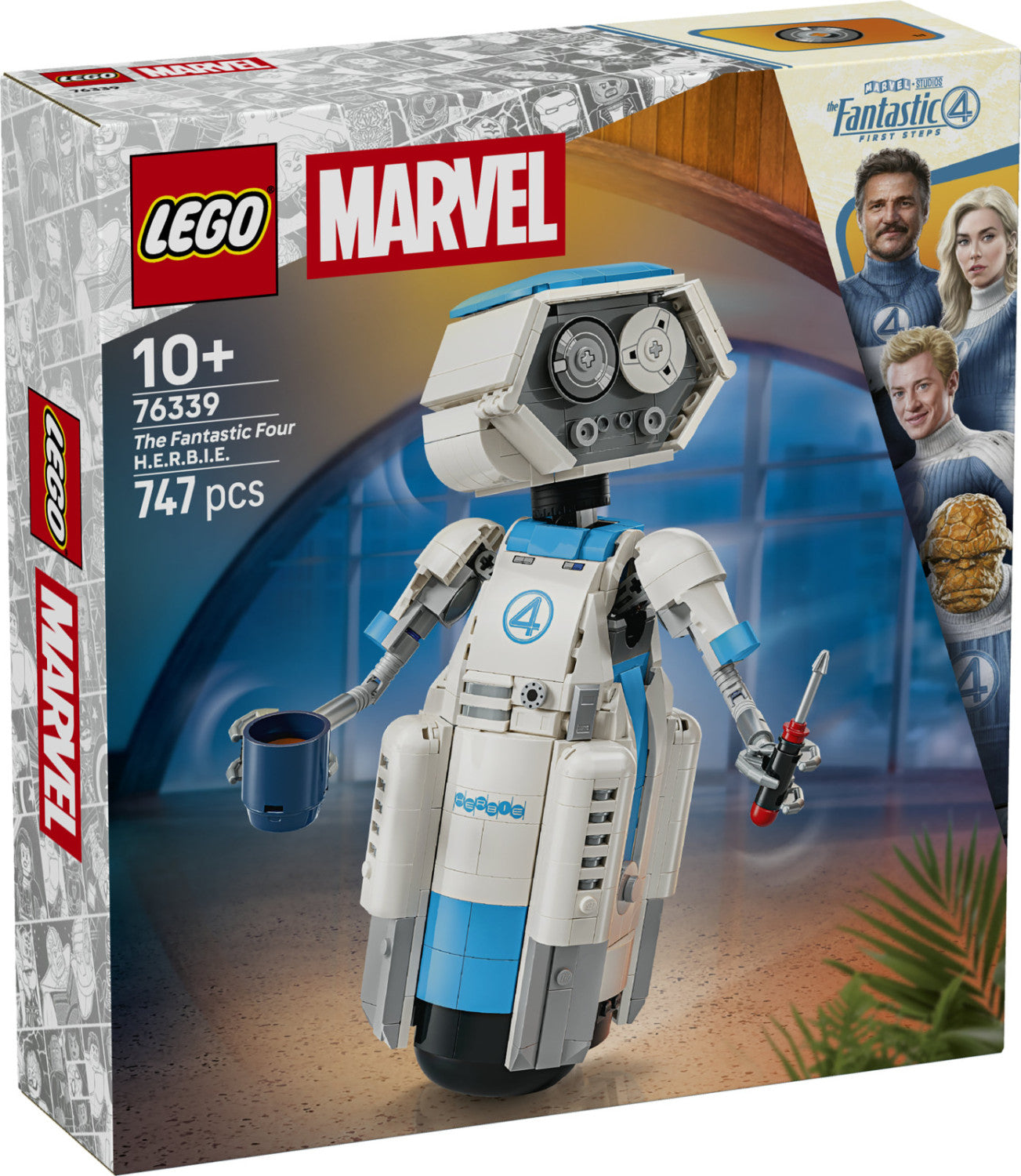 LEGO Marvel 76339 I Fantastici Quattro H.E.R.B.I.E. Action Figure di Robot Set da Costruzione 747 Pezzi 10