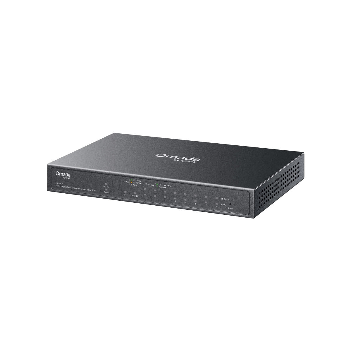 TP-Link Omada ES210GP switch di rete Gestito L2 Gigabit Ethernet (10/100/1000) Supporto Power over Ethernet (PoE) DIN rail Nero