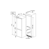 Smeg C8174TNE Frigorifero Da incasso 254 Litri Classe E Bianco