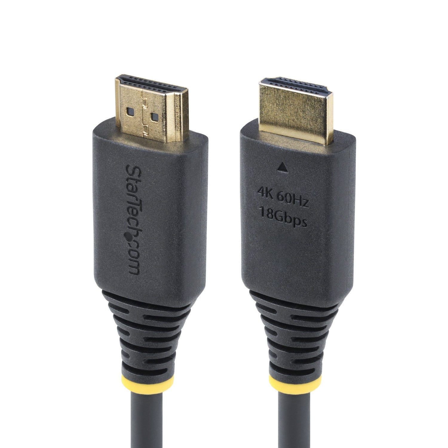 StarTech.com Cavo HDMI ad alta velocità da 30 cm, 4K 60Hz/1440p 144Hz, HDR10/HDCP 2.2/ARC, 18Gbps, cavo UHD HDMI 2.0 per TV/Monitor/Display, rivestimento in TPE