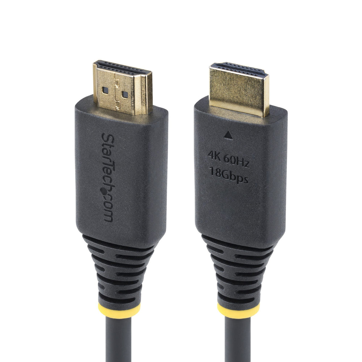 StarTech.com Cavo HDMI ad alta velocità da 30 cm, 4K 60Hz/1440p 144Hz, HDR10/HDCP 2.2/ARC, 18Gbps, cavo UHD HDMI 2.0 per TV/Monitor/Display, rivestimento in TPE