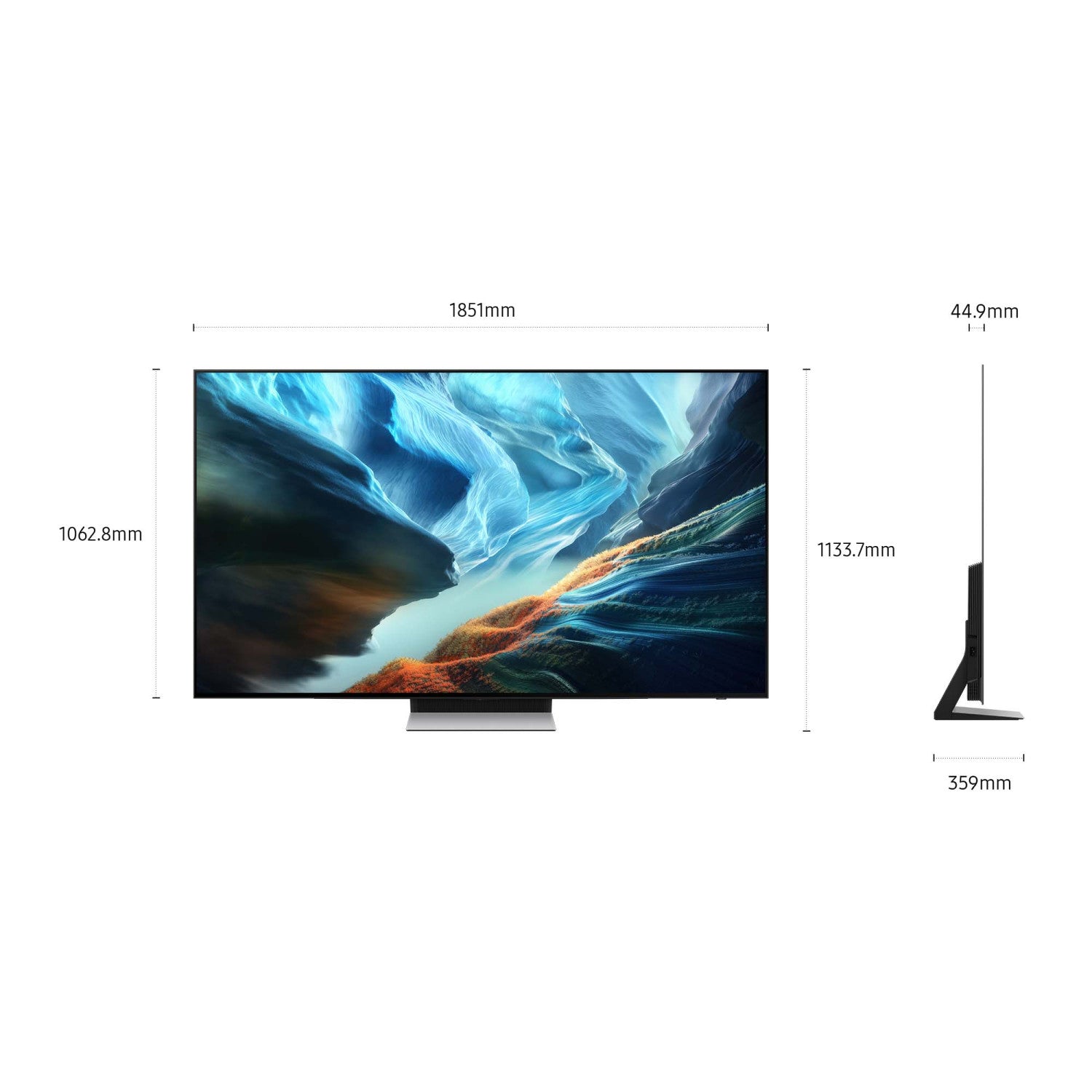 Samsung OLED AI TV 83pollici QE83S90HAEXZT 4K, Processore NQ4 AI Gen3, 4K AI Upscaling Pro, Glare Free, OLED HDR , Motion Xcelerator 165Hz, Dolby Atmos OTS Lite, Laser Slim Design, Vision AI Smart TV, 2026
