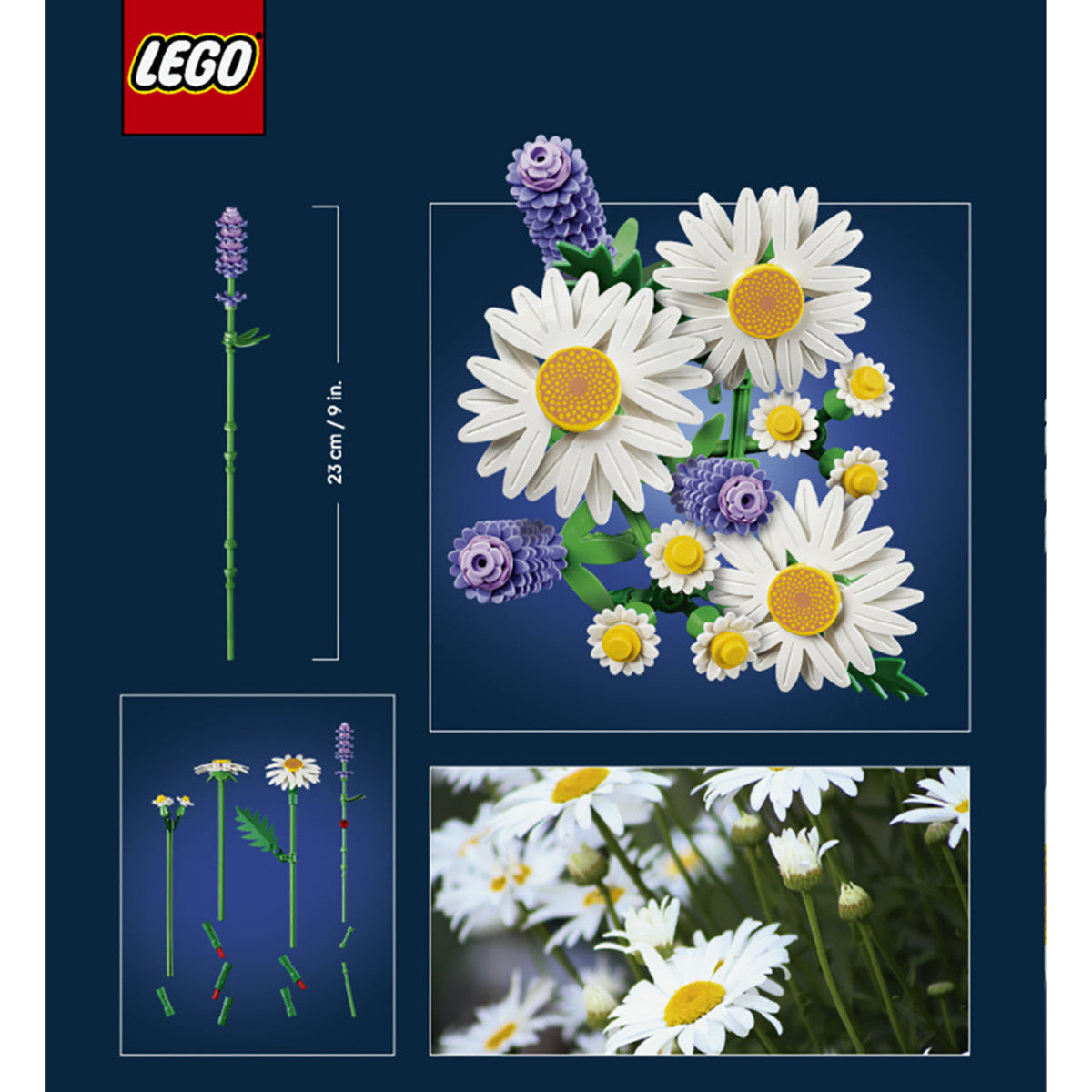 LEGO Botanicals 11508 Margherite Set da Costruzione 133 Pezzi 9 Anni