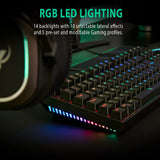 Spyco Tastiera Meccanica Gaming Tenkeyless Challenge KE-112, Layout Italiano 87 Tasti, Switch Outemu Marroni, Retroilluminazione LED RGB