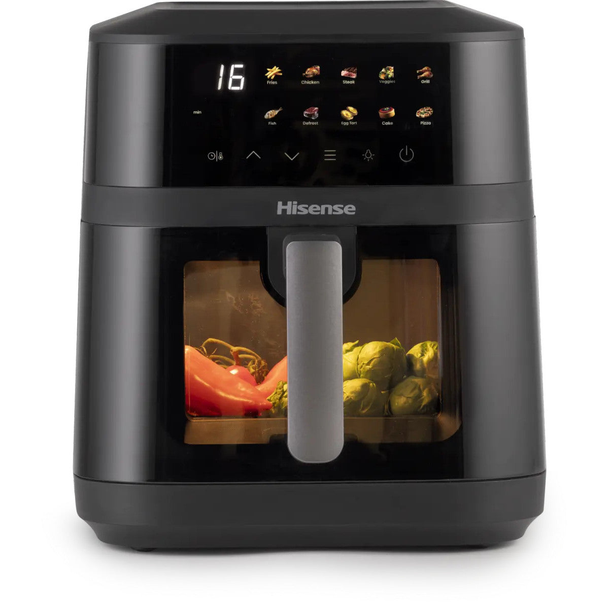 Hisense Friggitrice Ad Aria HAF1800DCD 6.3 L 1800W 10 Programmi Touch Display Nera