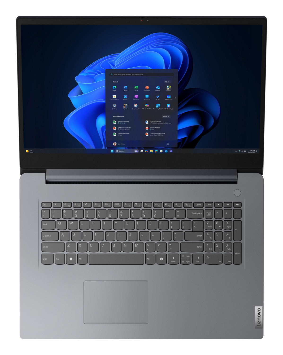 Lenovo V17 G7 IWC Intel Core 5 320 Computer portatile 43,9 cm (17.3") Full HD 16 GB DDR5-SDRAM 512 GB SSD Wi-Fi 6 (802.11ax) Windows 11 Pro Grigio Italiano