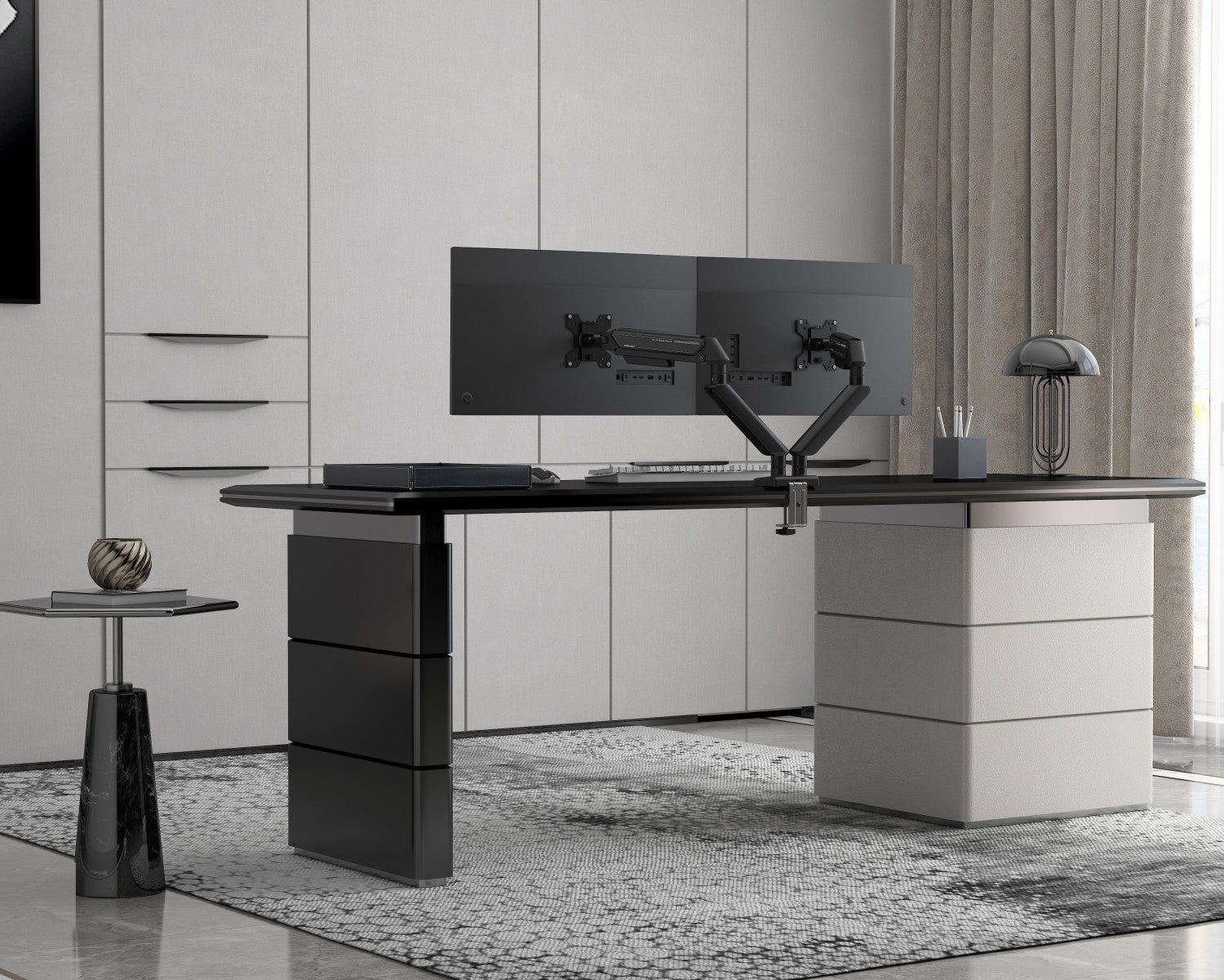 Anda Seat Stealth II Duo 81,3 cm (32") Scrivania Nero