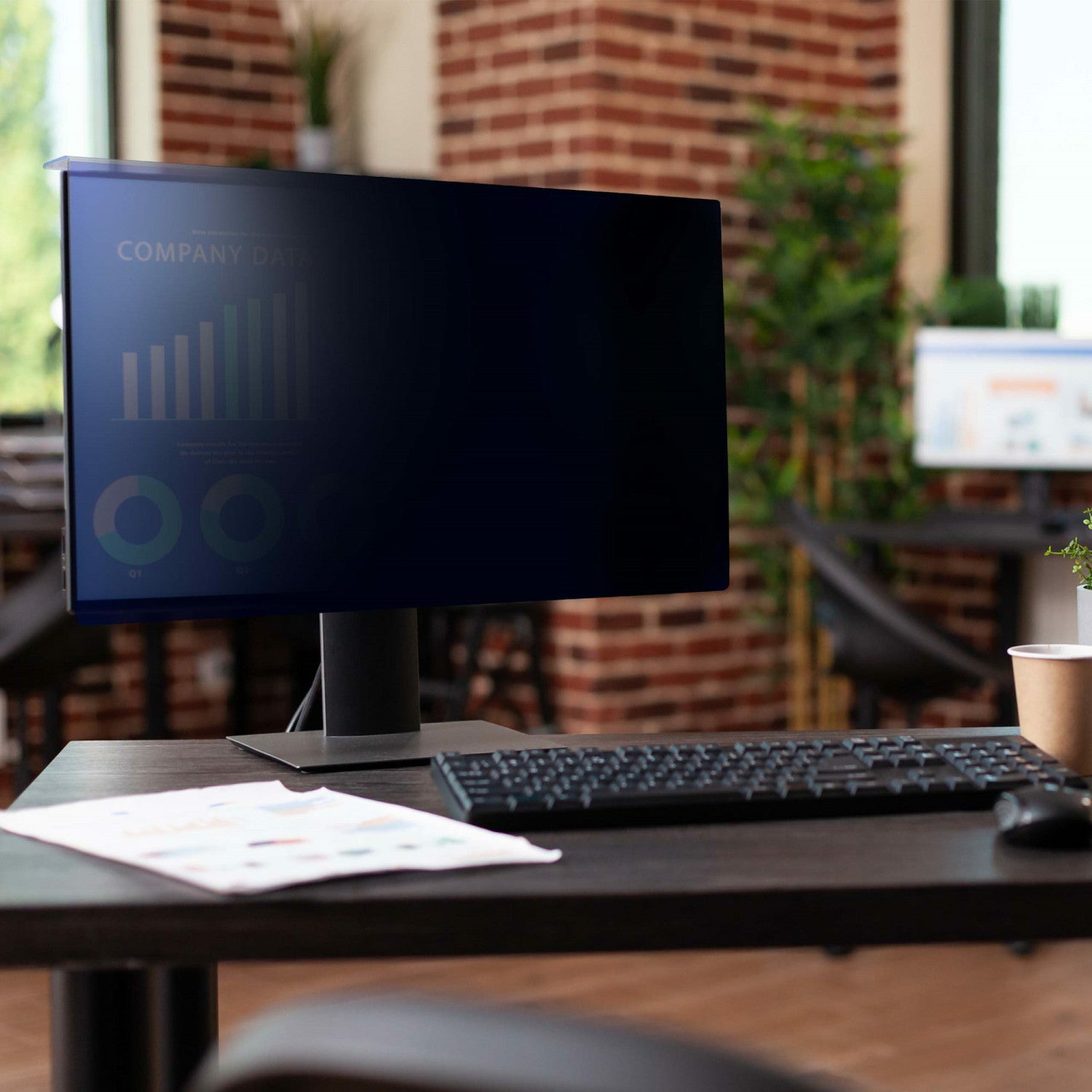 StarTech.com Filtro privacy per monitor da 23.8pollici filtro di sicurezza in acrilico da appendere pellicola protettiva ad installazione rapida 30 gradi lucido