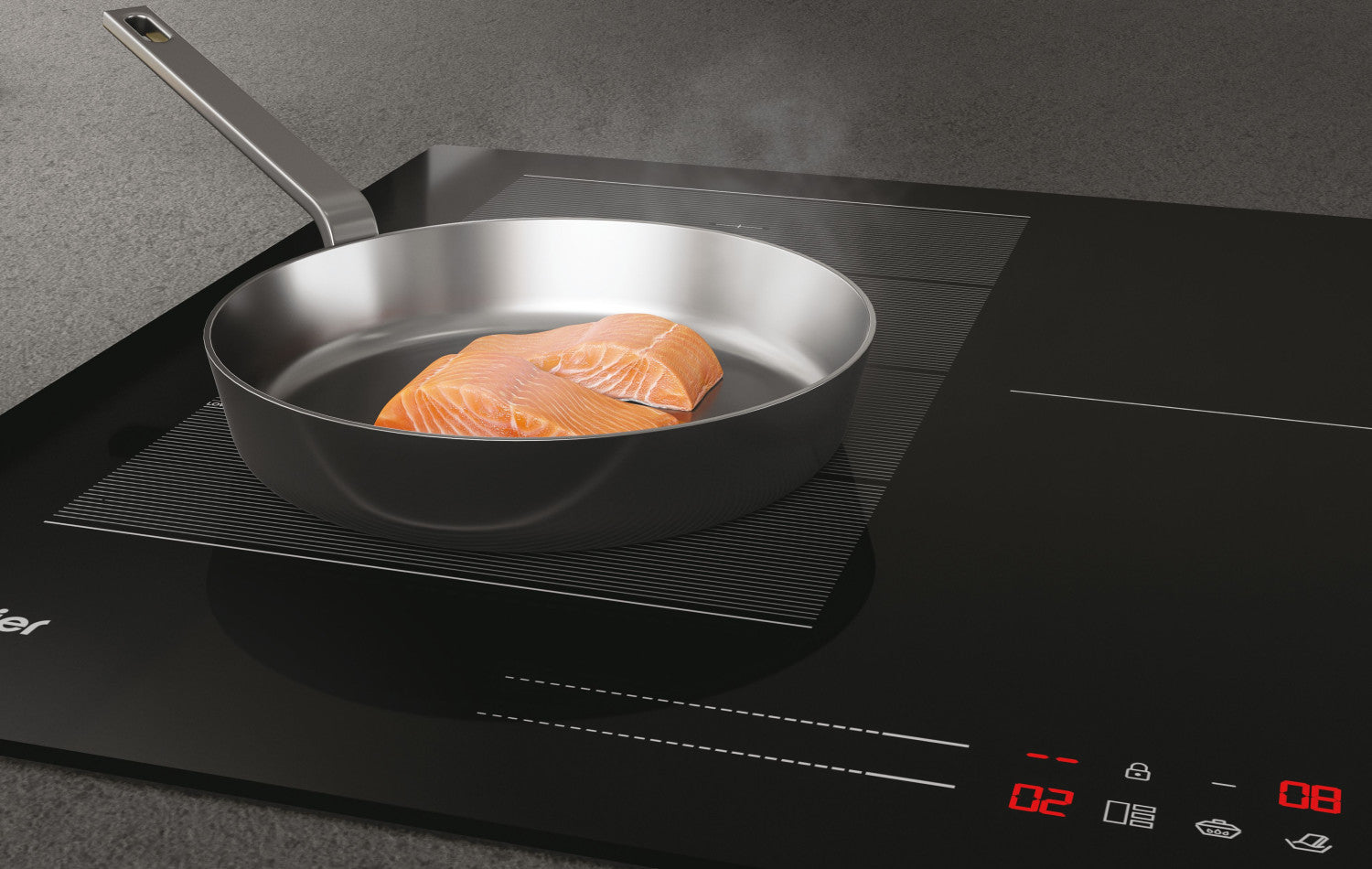 Haier I-Move Series 6 HAMTSJ86MC/1 Nero Da incasso 59 cm Piano cottura a induzione 6 Fornelli