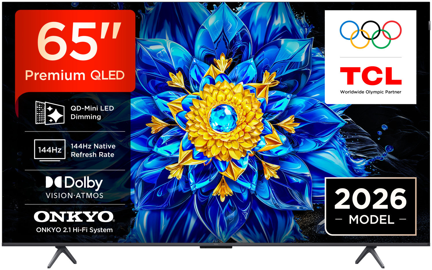 TCL P8L TV 85P8L QD-Mini LED 85", 4K HDR, Google TV, 144Hz VRR, Audio Onkyo 2.1