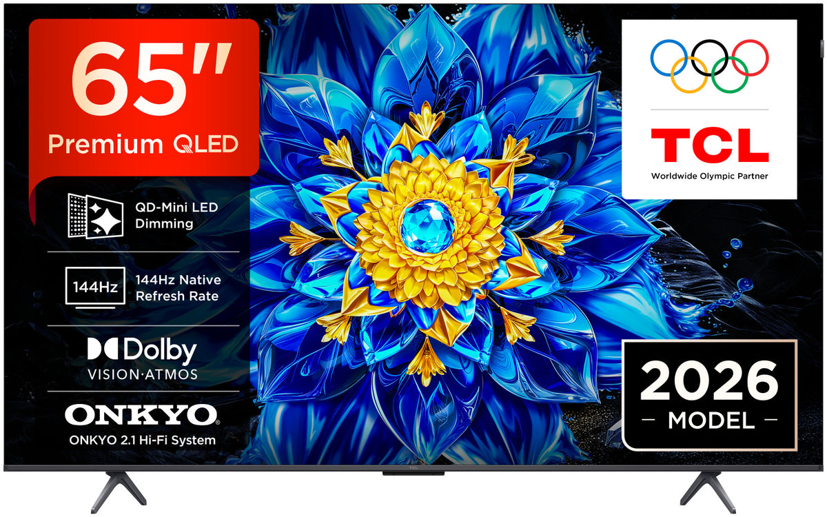 TCL P8L TV 85P8L QD-Mini LED 85", 4K HDR, Google TV, 144Hz VRR, Audio Onkyo 2.1