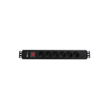 WP WPN-PDU-I01-06 unità di distribuzione dell'energia (PDU) 6 presa(e) AC 1.5U Nero