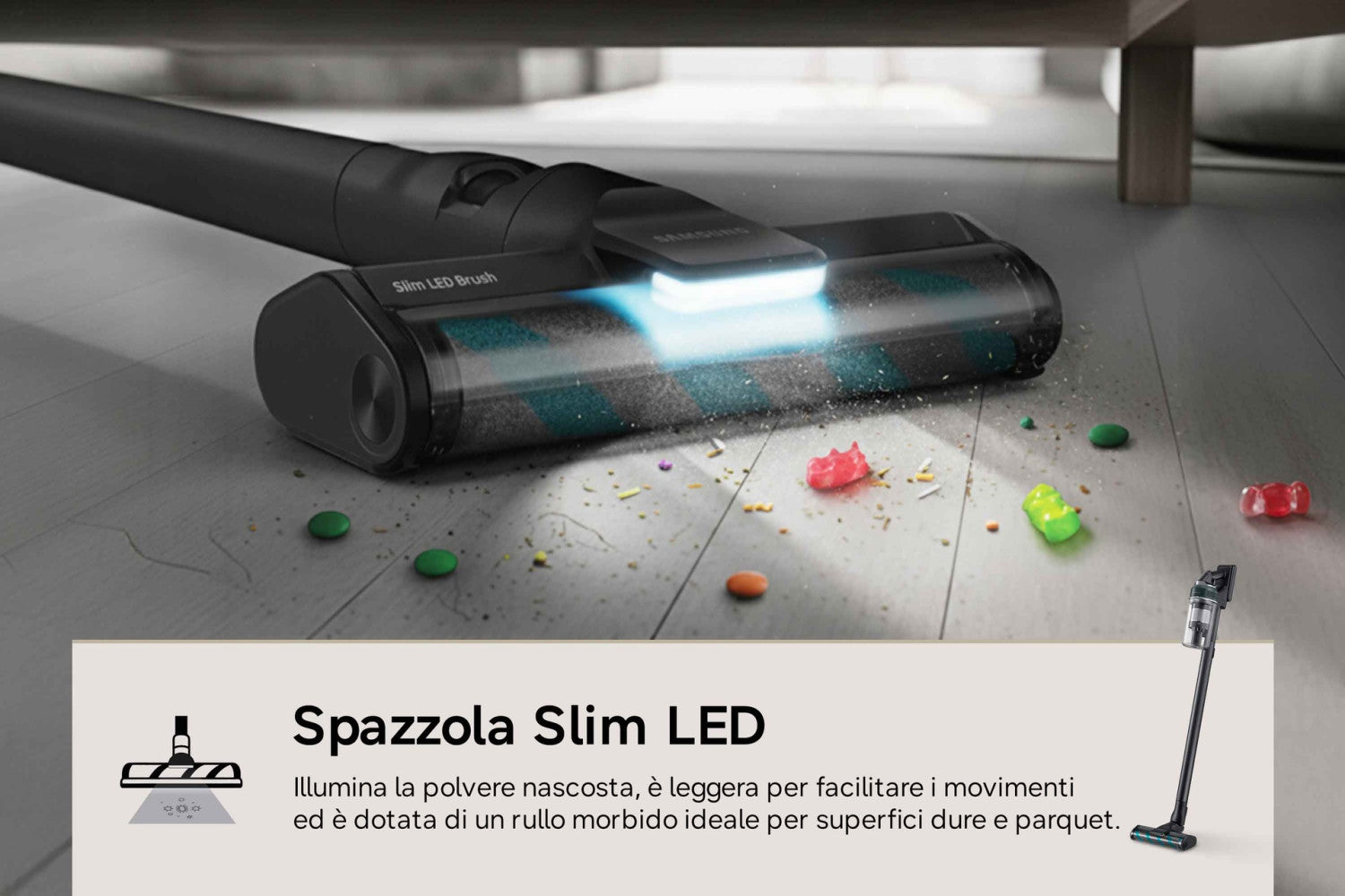 Samsung Aspirapolvere senza filo Jet 85S Complete 250W VS70H25WFT