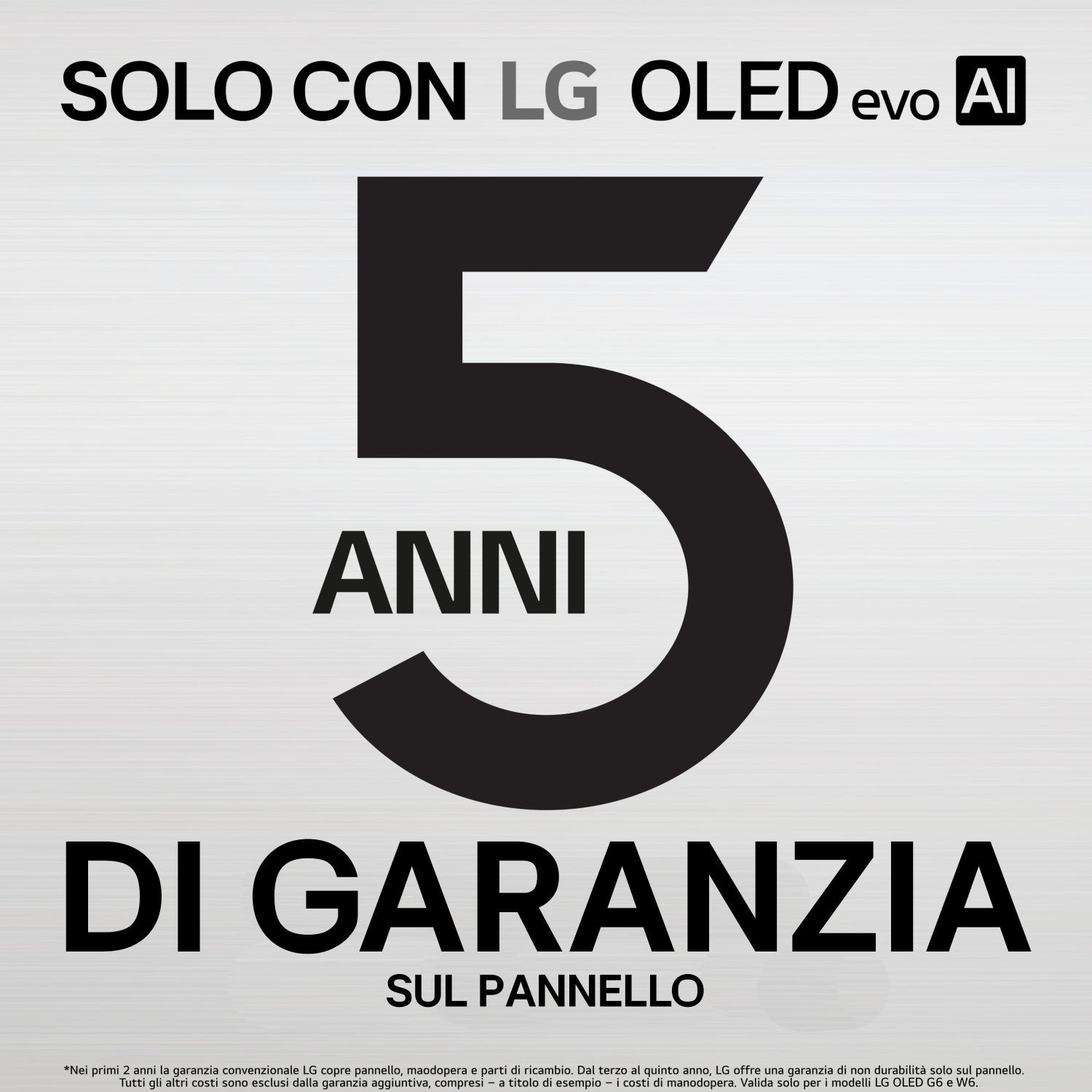LG OLED evo AI 97pollici Serie G6 OLED97G64LW, 4K, Brightness Booster, Staffa a filo muro inclusa, G-Sync, SMART TV 2026