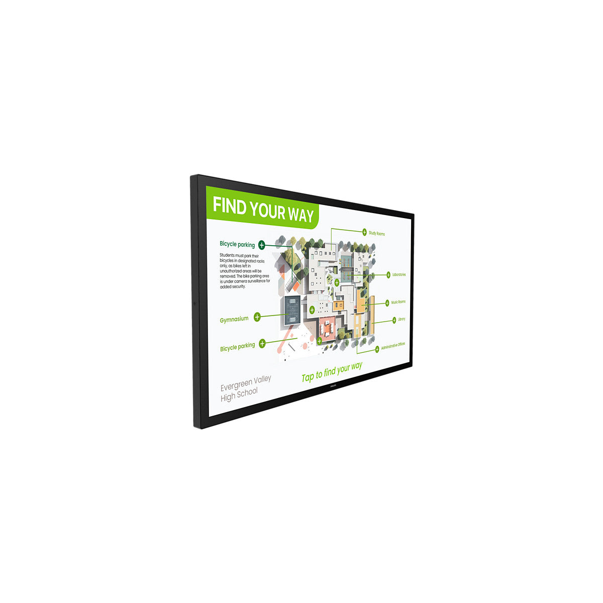 Philips 3000 series 55BDL3751T/00 visualizzatore di messaggi Pannello piatto interattivo 138,4 cm (54.5") LCD Wi-Fi 450 cd/m² 4K Ultra HD Nero Touch screen Processore integrato Android