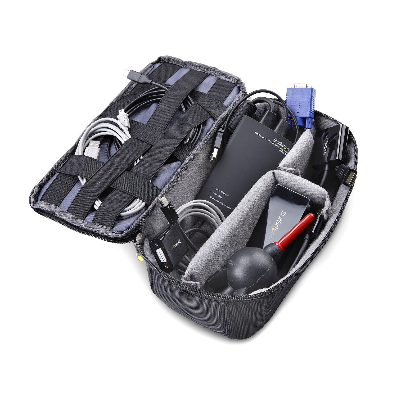 StarTech.com Adattatore Crash Cart Portatile per laptop, Console KVM con USB/VGA/Mini DisplayPort; trasferimento file e acquisizione video, TAA