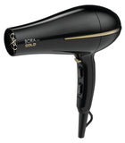 GA.MA Phon Bora Ion Gold: Griglia rivestita in olio d'argan, capelli idratati e morbidi, 2200 W, Motore Dc Ultraleggero, 6 combinazioni di temperatura e velocità, colpo d'aria fredda, inclusi 1 bocchetta e 1 diffusore