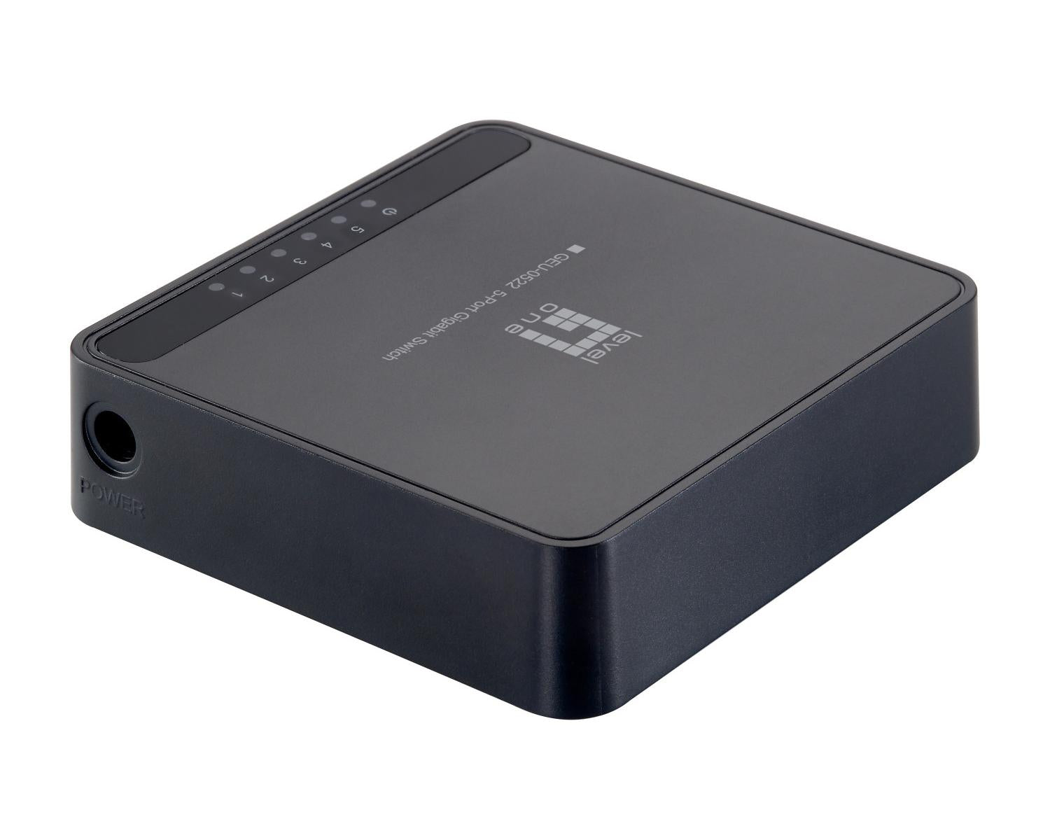LevelOne GEU-0522 switch di rete Gigabit Ethernet (10/100/1000) Nero