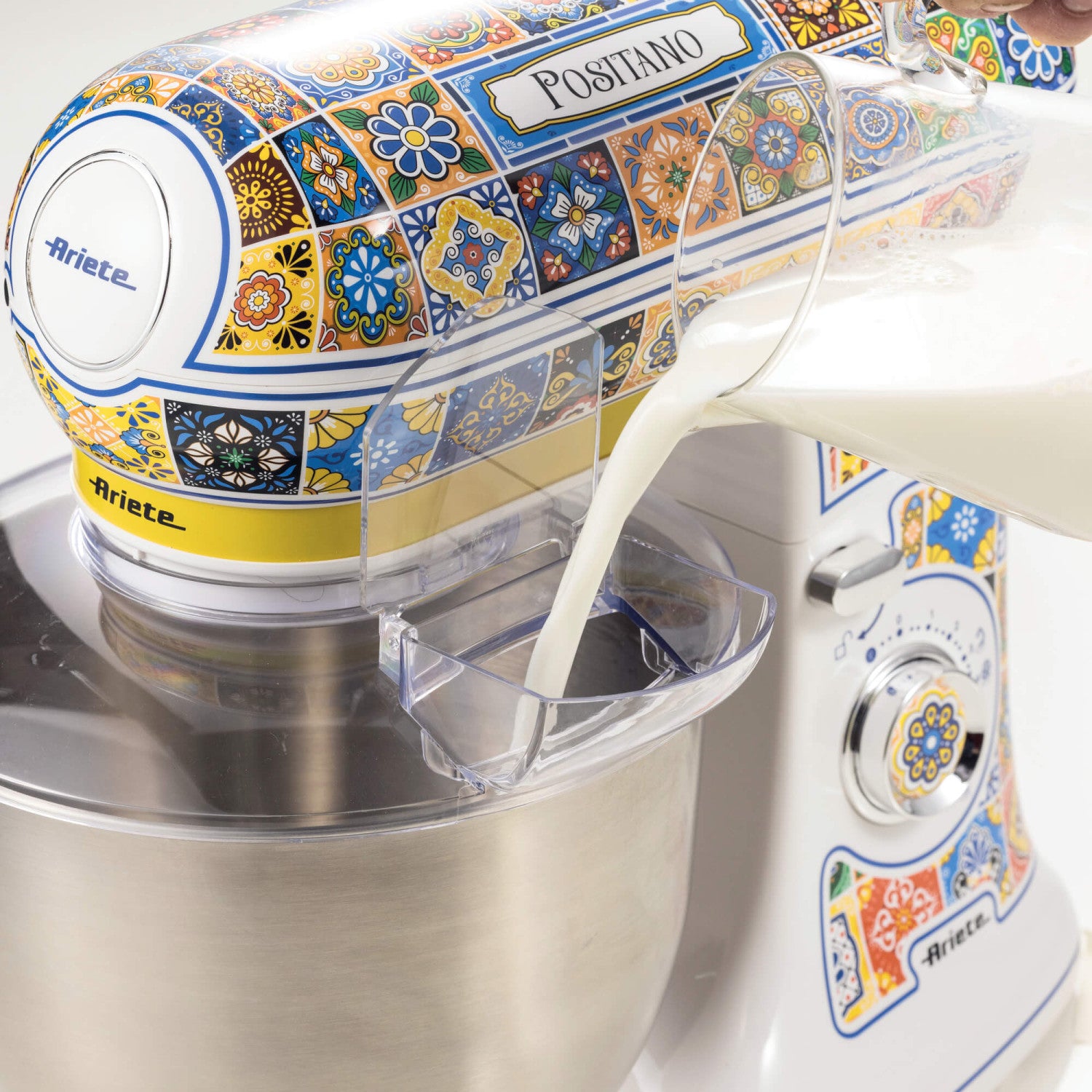 Ariete 1588 Impastatrice Positano Planetaria 7 velocità 2400 Watt 5.5 litri Tazza Acciaio Inox