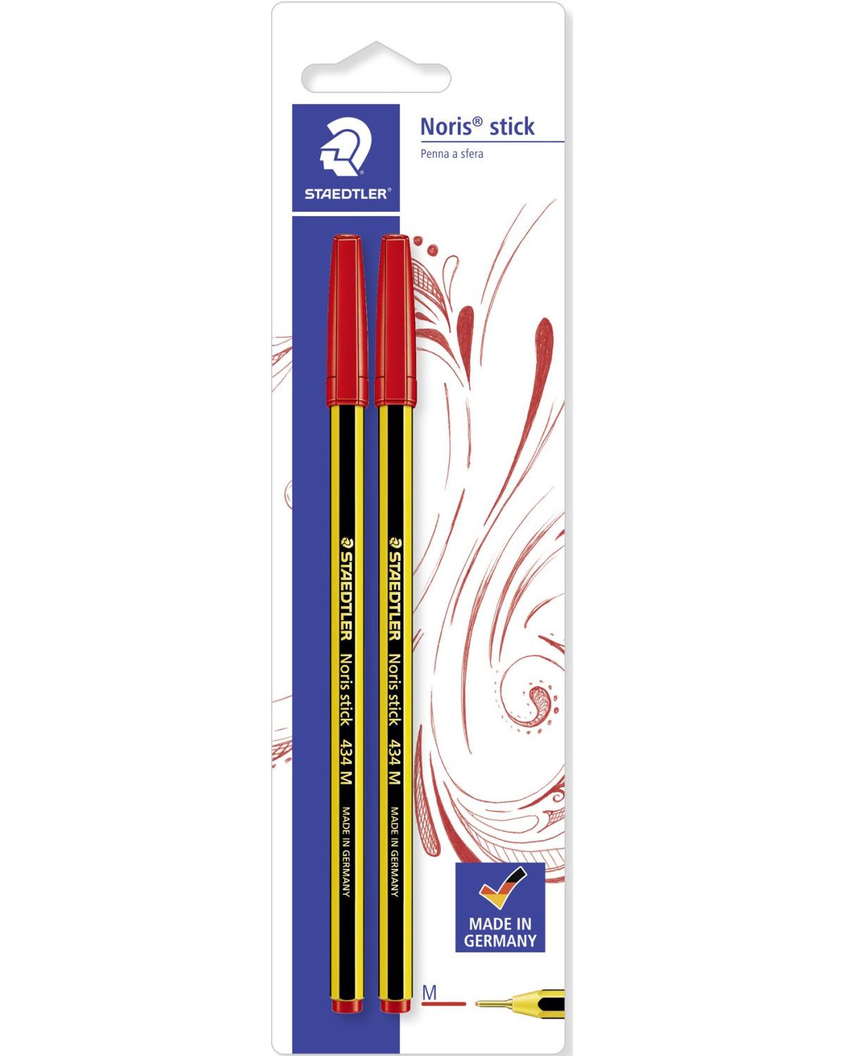 Staedtler Noris stick 434 Penna a sfera Medio 2 pz