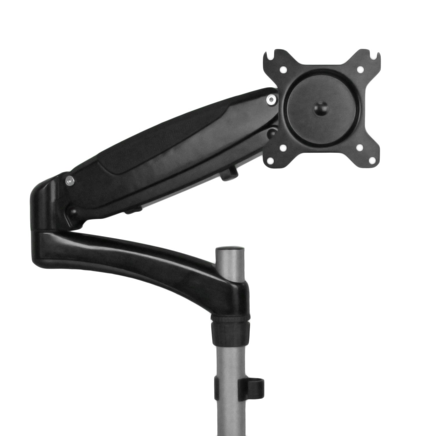 StarTech.com ARMUNONB supporto da tavolo per Tv a schermo piatto 68,6 cm (27") Alluminio, Nero Scrivania