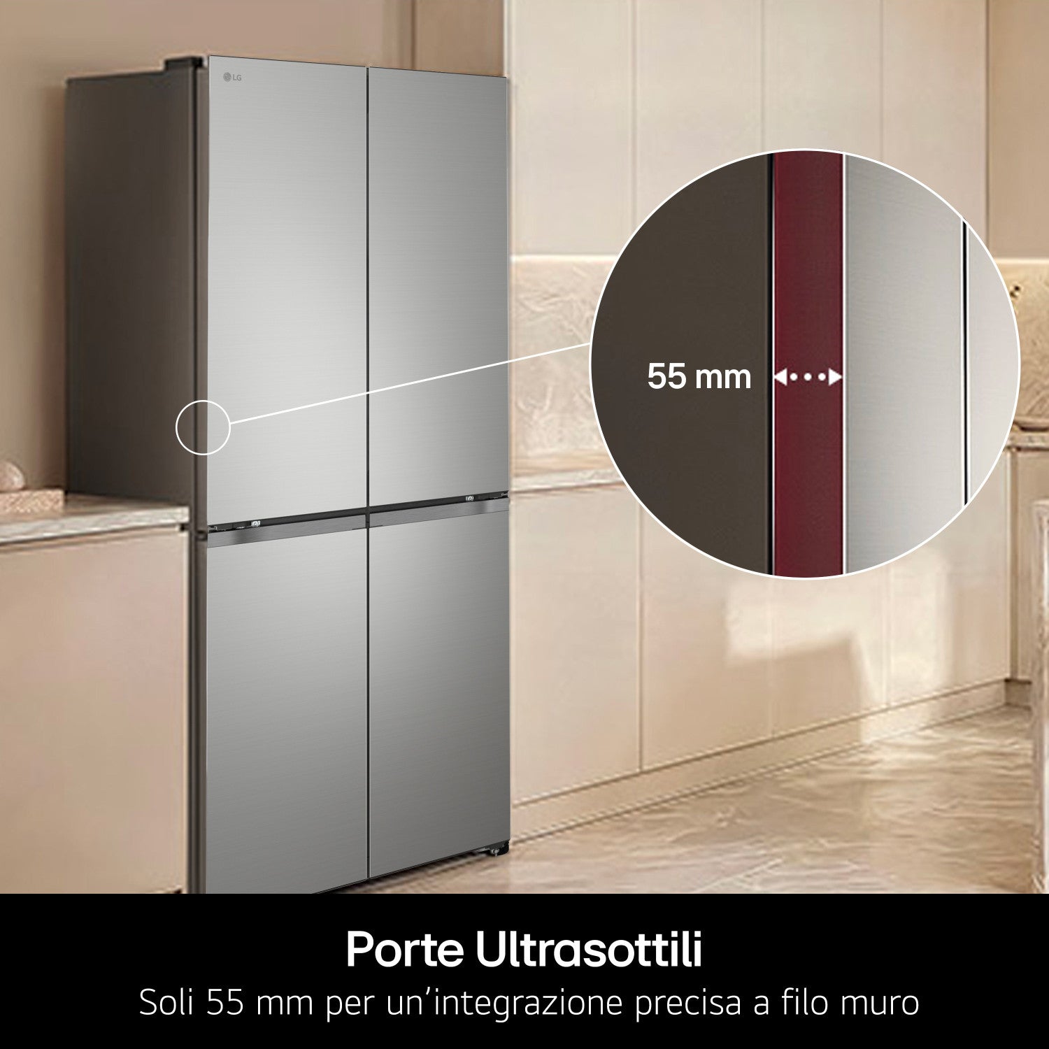 LG GMBS30SDPY Frigorifero Multidoor Classe E Prime Silver