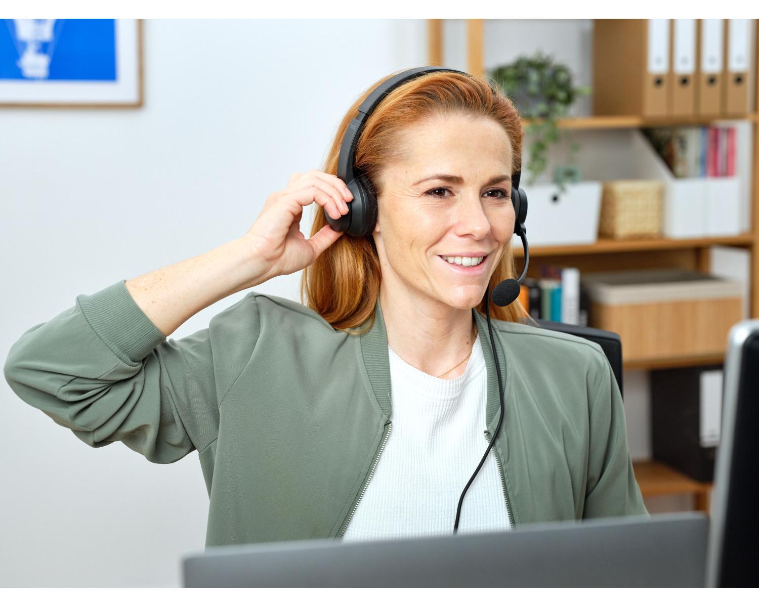 Trust Ayda Auricolare Cablato A Padiglione Musica e Chiamate USB tipo A Nero