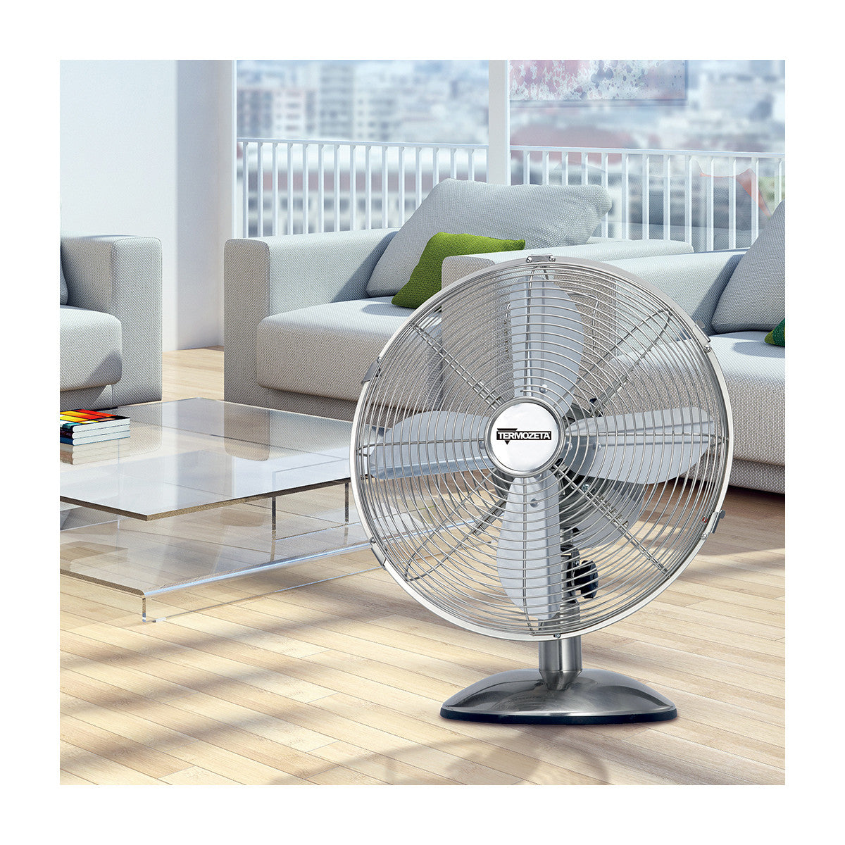 Termozeta TZMA01 Ventilatore da tavolo Manchester Cromo