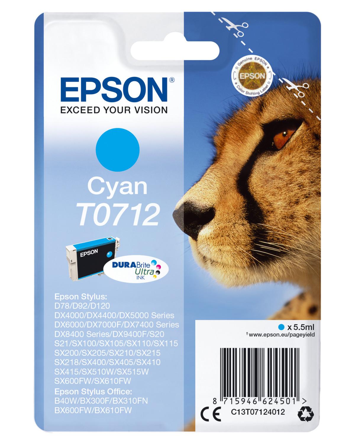 Epson Cheetah Cartuccia inchiostro originale Ciano