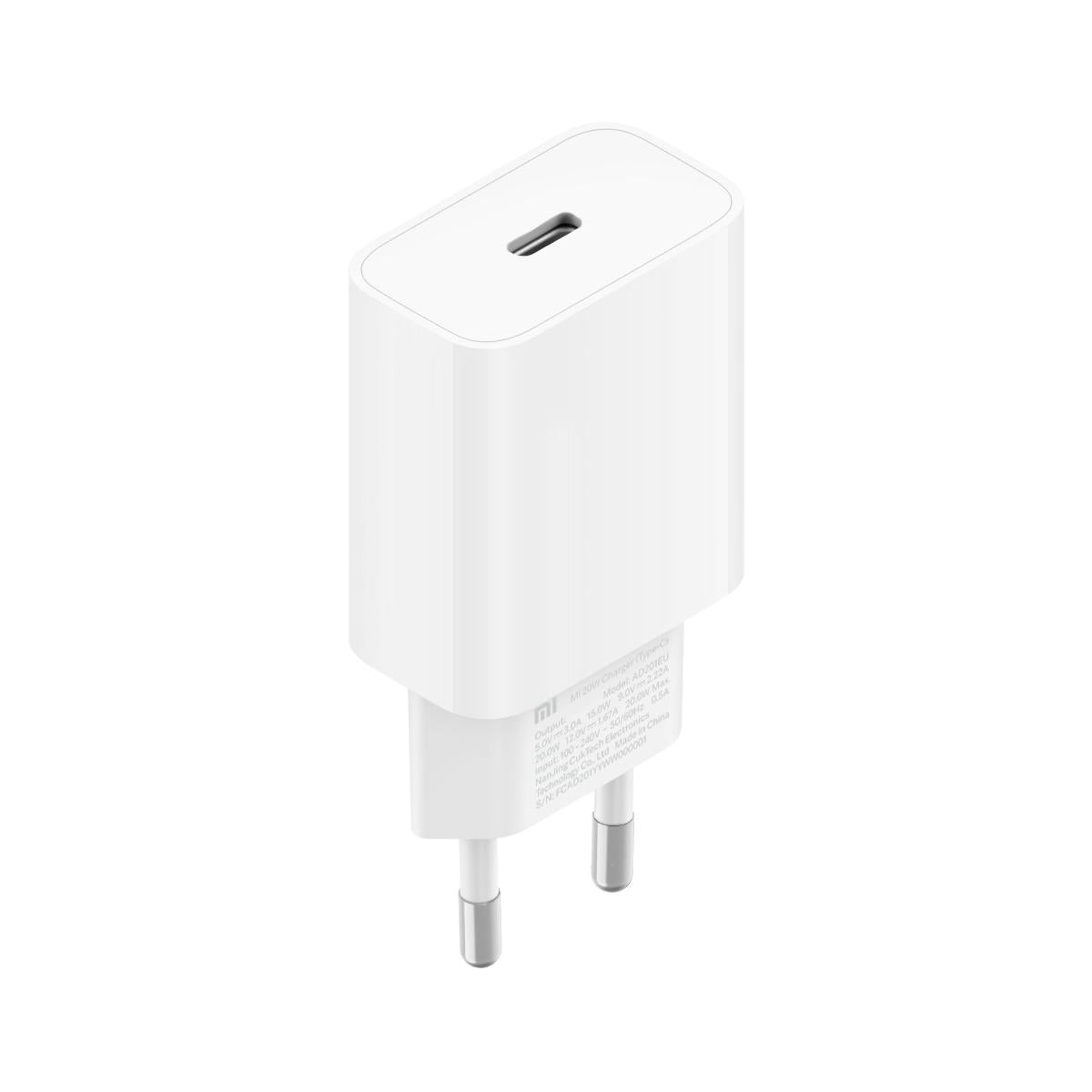 Caricabatteria Xiaomi Mi Alimentatore Usb Tipo C 20W Bianco Interno