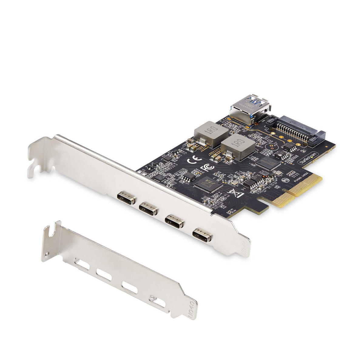 StarTech.com Scheda di Espansione PCIe USB a 5 porte, USB 3.2 10Gbps, scheda PCI Express con 4 porte USB-C, 1 porta interna USB-A, scheda controller PCIe USB, Windows/macOS/Linux