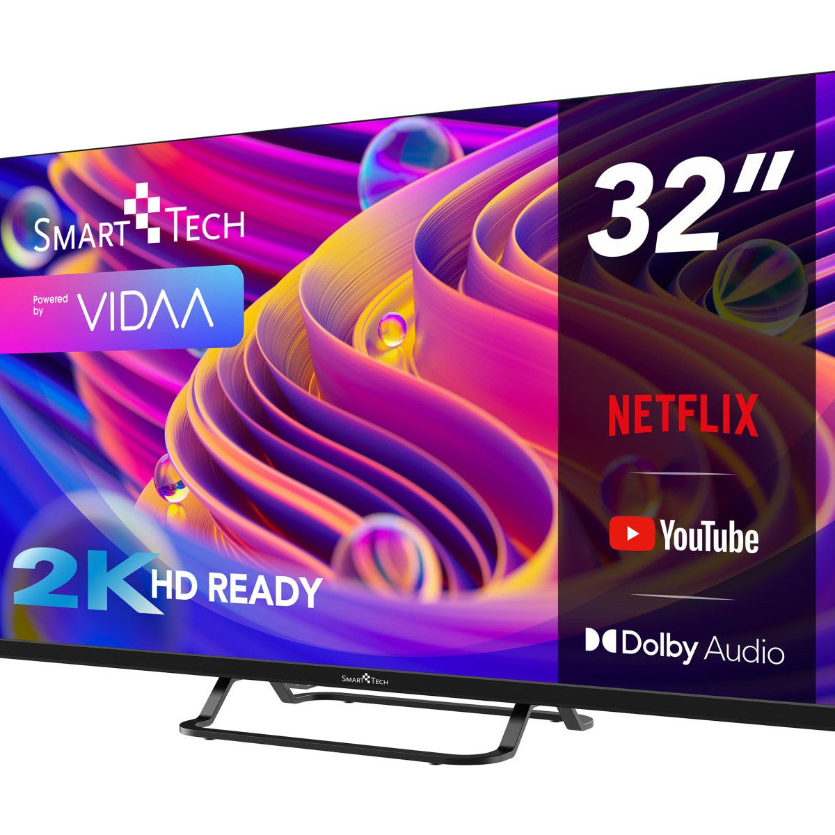 Smart-Tech 32HV02V TV 81,3 cm (32 pollici) HD Smart TV Wi-Fi Nero 180 cd/m²