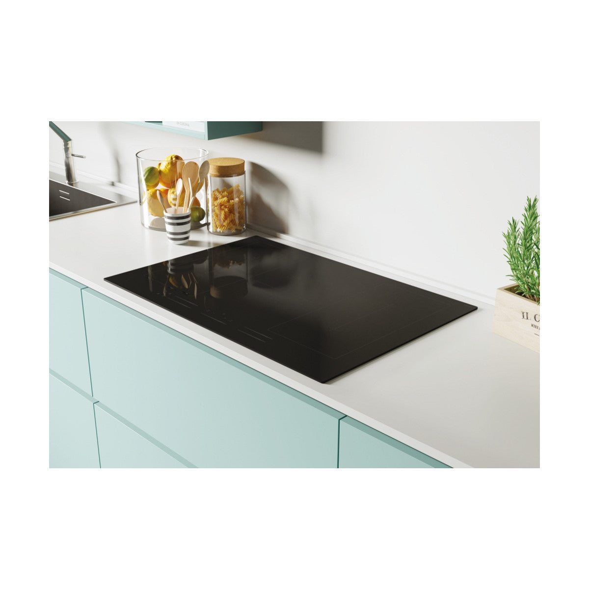 Candy CIFS85MCTT/1 Nero Da incasso 77 cm Piano cottura a induzione 5 Fornelli