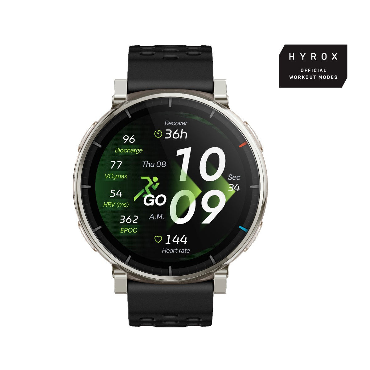 Amazfit Active 3 3,35 cm (1.32") AMOLED Digitale 466 x 466 Pixel Touch screen Oro GPS (satellitare)
