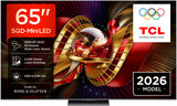 TCL C8L TV 65C8L SQD Mini LED da 65", 4K HDR, 5000 nit, 2.040 zone di dimming, Google TV, 144Hz, Dolby Vision Atmos, Audio Bang Olufsen