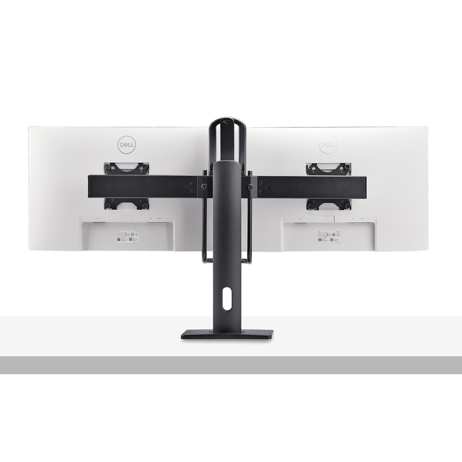 StarTech.com Supporto da Tavolo per Due Monitor- Staffa con barra trasversale per 2 Schermi da 27" VESA 75x75/100x100, altezza regolabile, portata 6 kg per Display