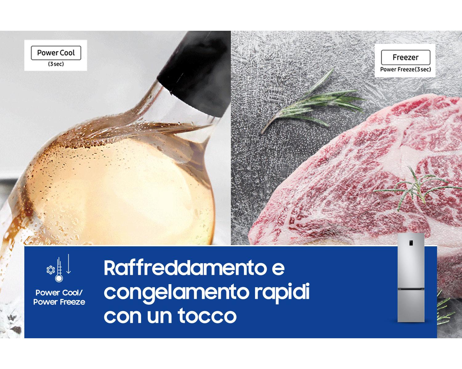 Samsung Frigorifero Combinato EcoFlex AI 2m 390L RB38C674CSA