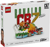 LEGO Editions 43012 Cristiano Ronaldo Highlights Calcistici, Giocattolo 3D Da Esposizione Con Minifigure, Regalo 10 Anni