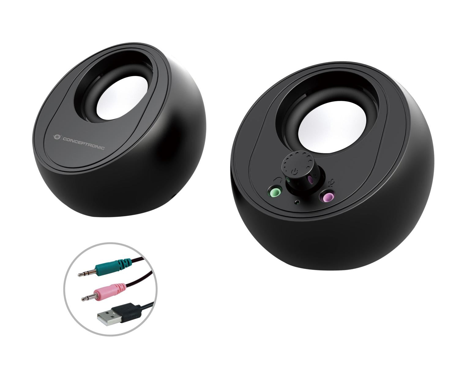 Conceptronic BJORN01B Altoparlante 2 Vie Con Cavo e senza Cavo 10 W Nero