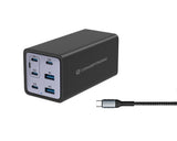 Conceptronic OZUL06BE Caricabatterie per dispositivi mobili Universale Nero AC Ricarica rapida Interno