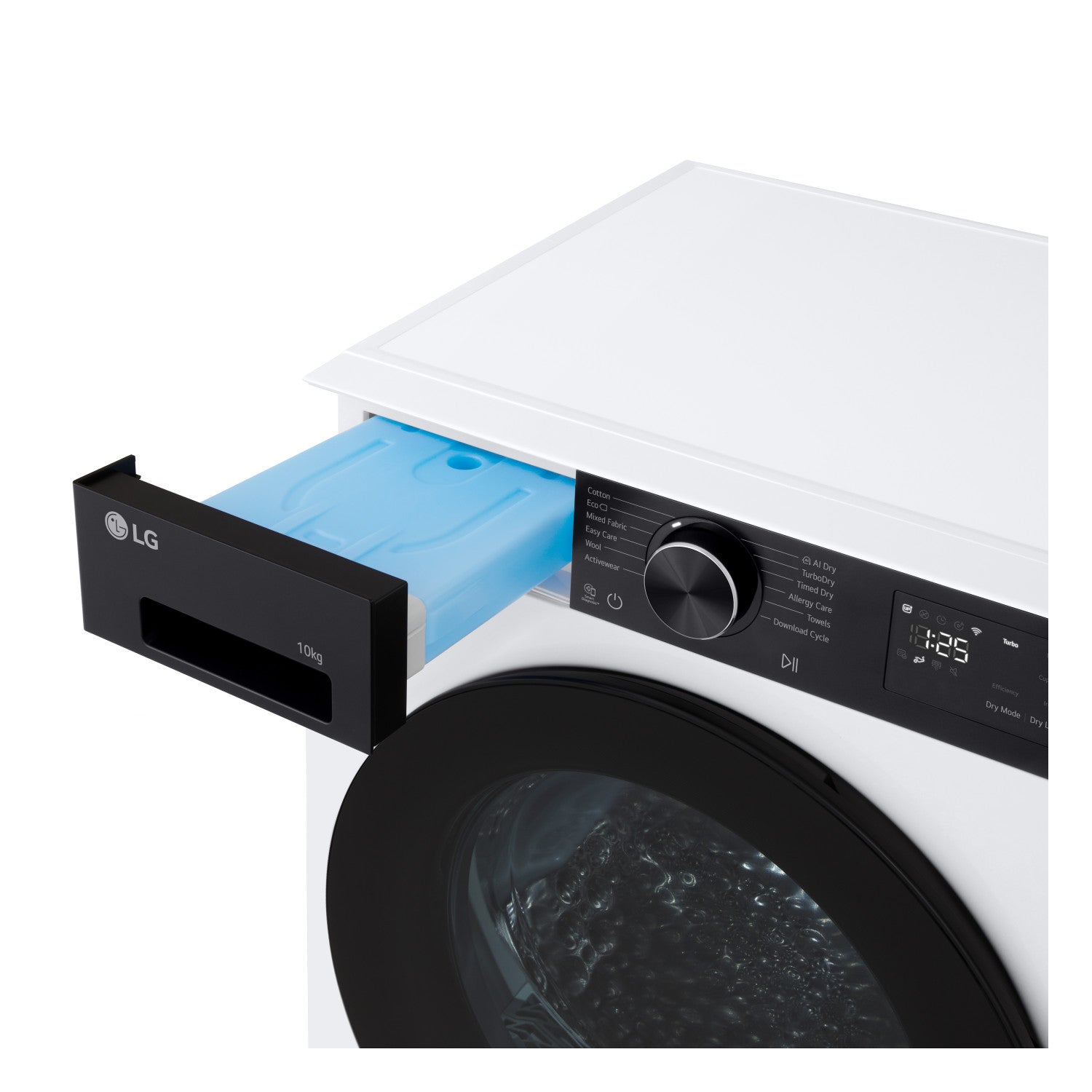 LG RNX5009TKB Asciugatrice Intelligente AI Dry 9 kg Classe B Bianco/Nero