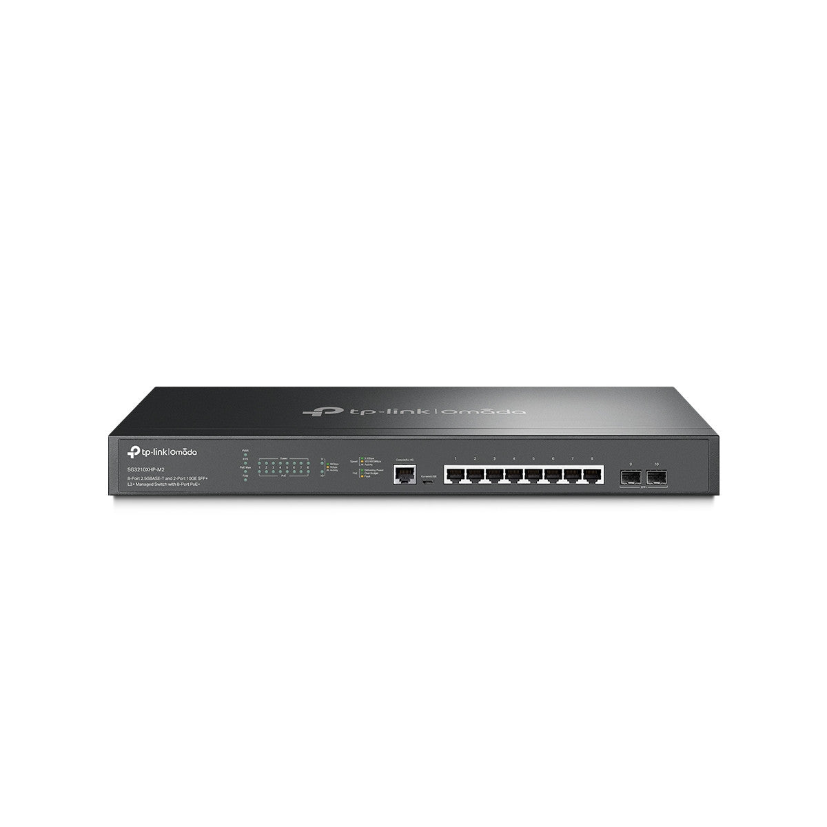 TP-Link Omada SG3210XHP-M2 switch di rete Gestito L2 2.5G Ethernet (100/1000/2500) Supporto Power over Ethernet (PoE) 1U Nero