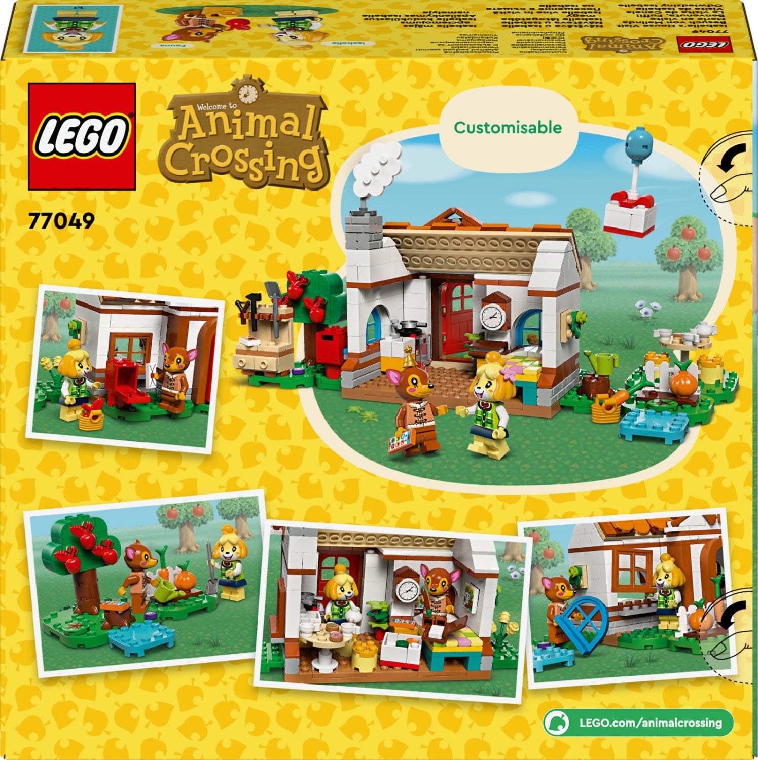 LEGO Animal Crossing Visita a Casa di Isabelle 77049 Set 389 Pezzi 6 Anni