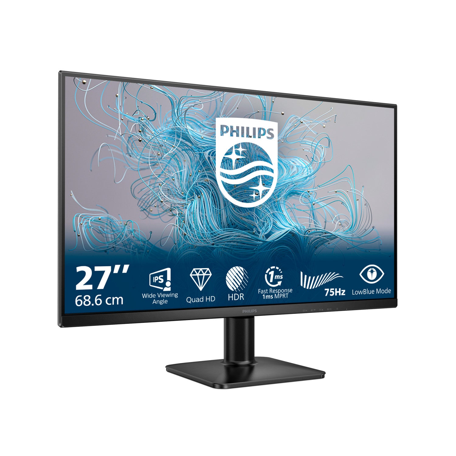 Philips Serie 1000 27E2N1500L/00 Monitor PC 68,6 cm (27 pollici) 2560 x 1440 Pixel Quad HD LED Nero
